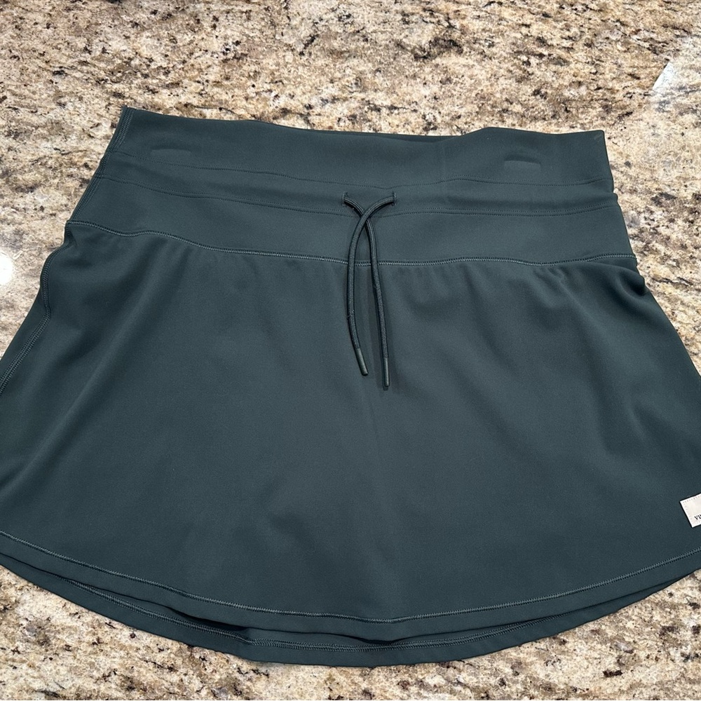 Vuori Dark Green Mini Skirt